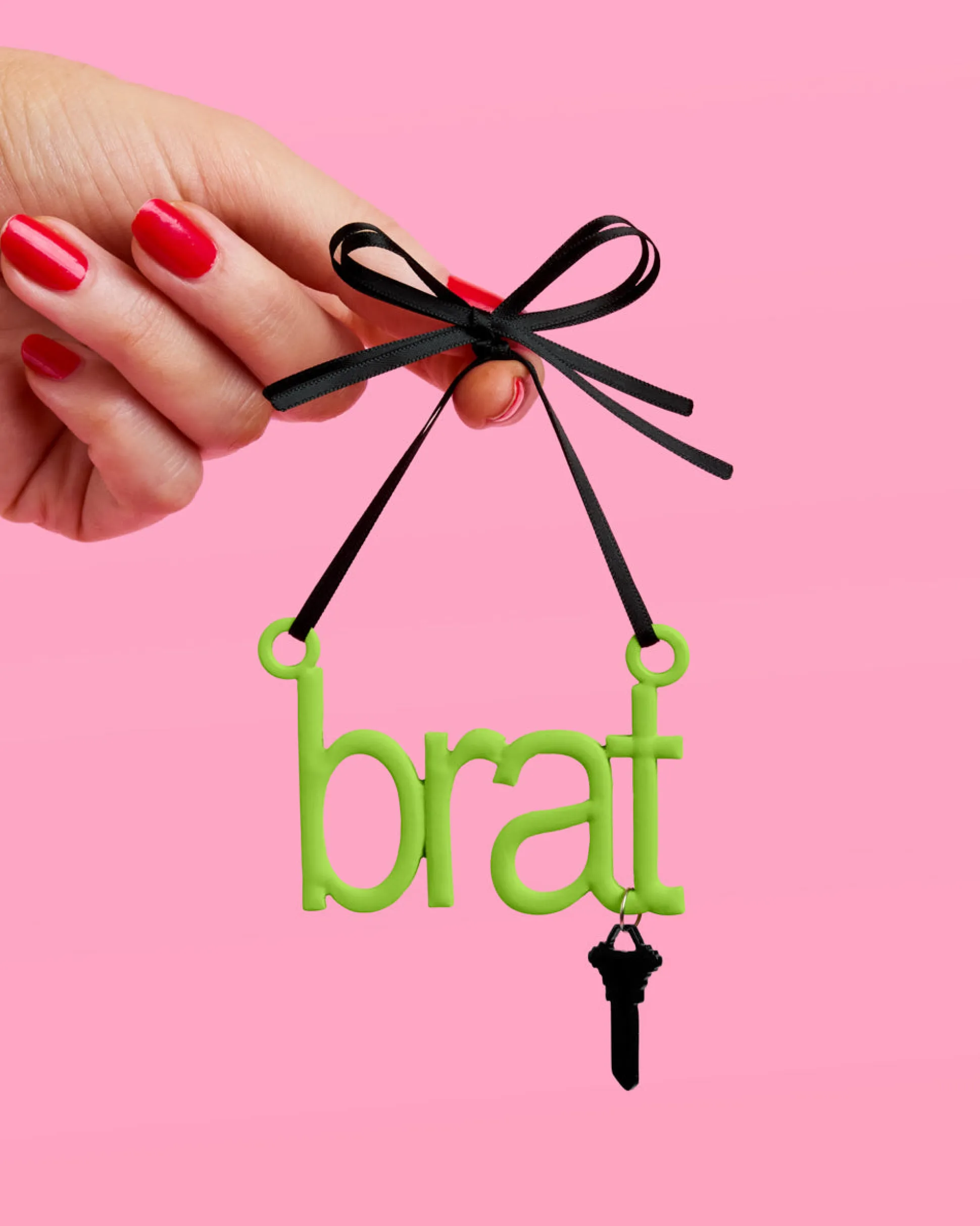 Brat Ornament - neon green ornament