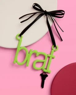 Brat Ornament - neon green ornament