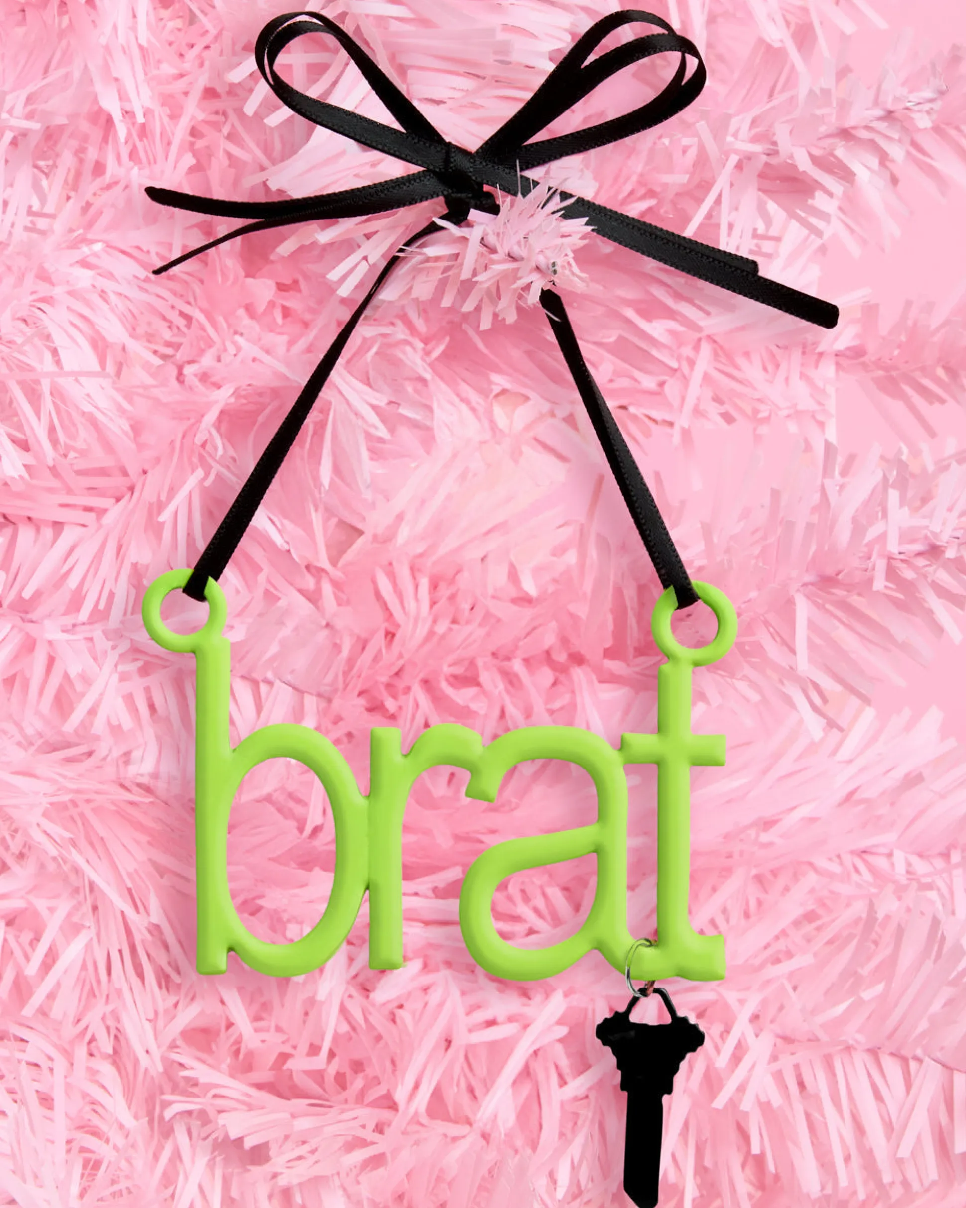 Brat Ornament - neon green ornament