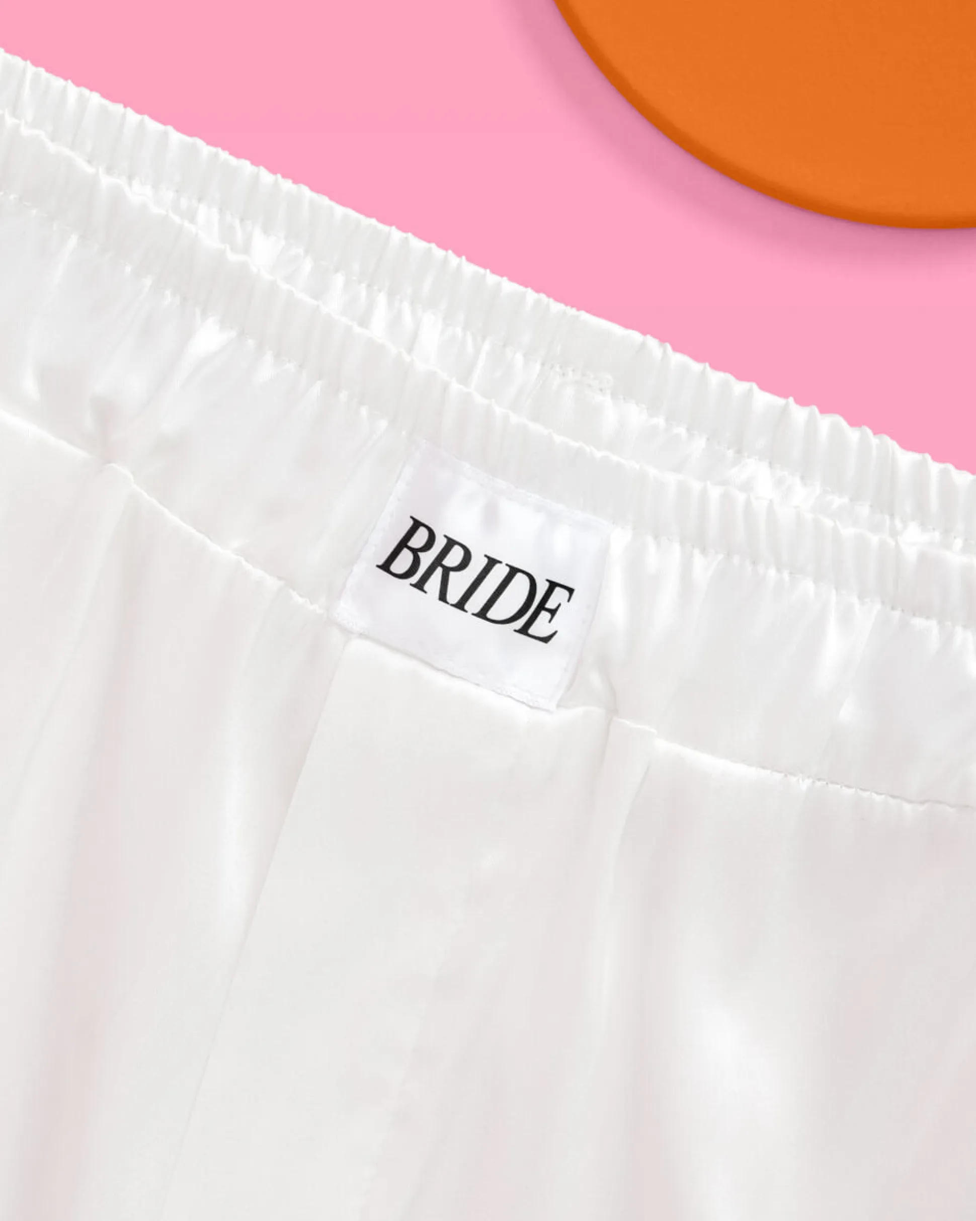 Bride Boxers - white satin shorts