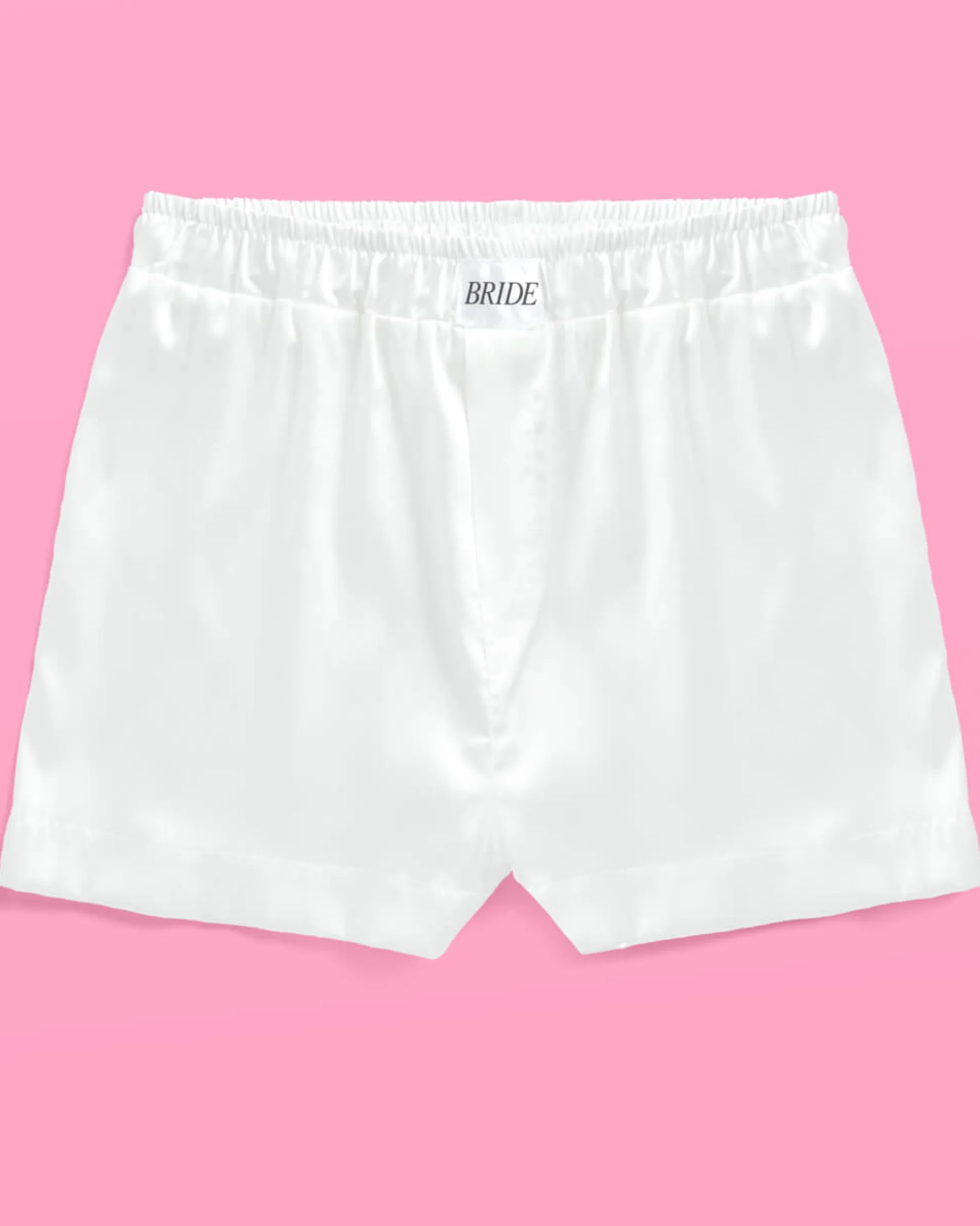 Bride Boxers - white satin shorts