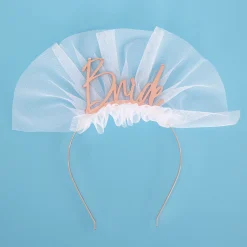 Bride Metal Headband - Rose Gold
