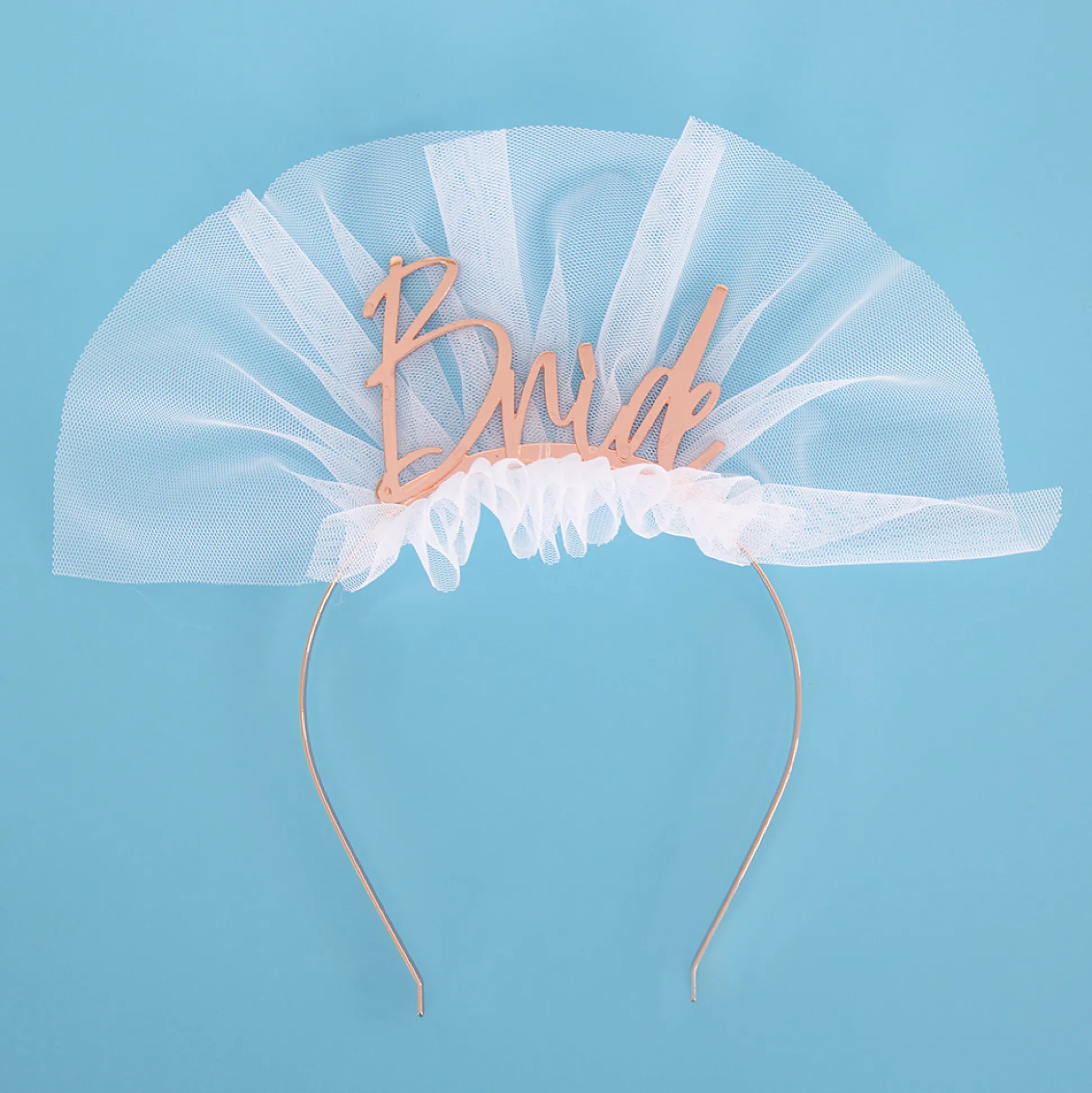 Bride Metal Headband - Rose Gold