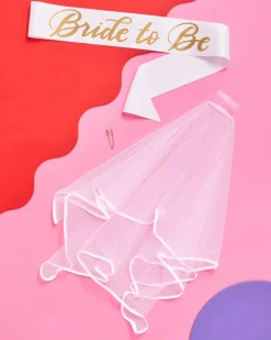 Bride To Be Sash and Veil