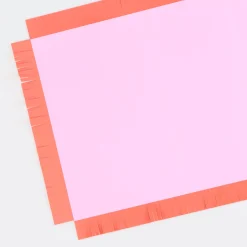 Bright Fringed Paper Placemats (x 12)