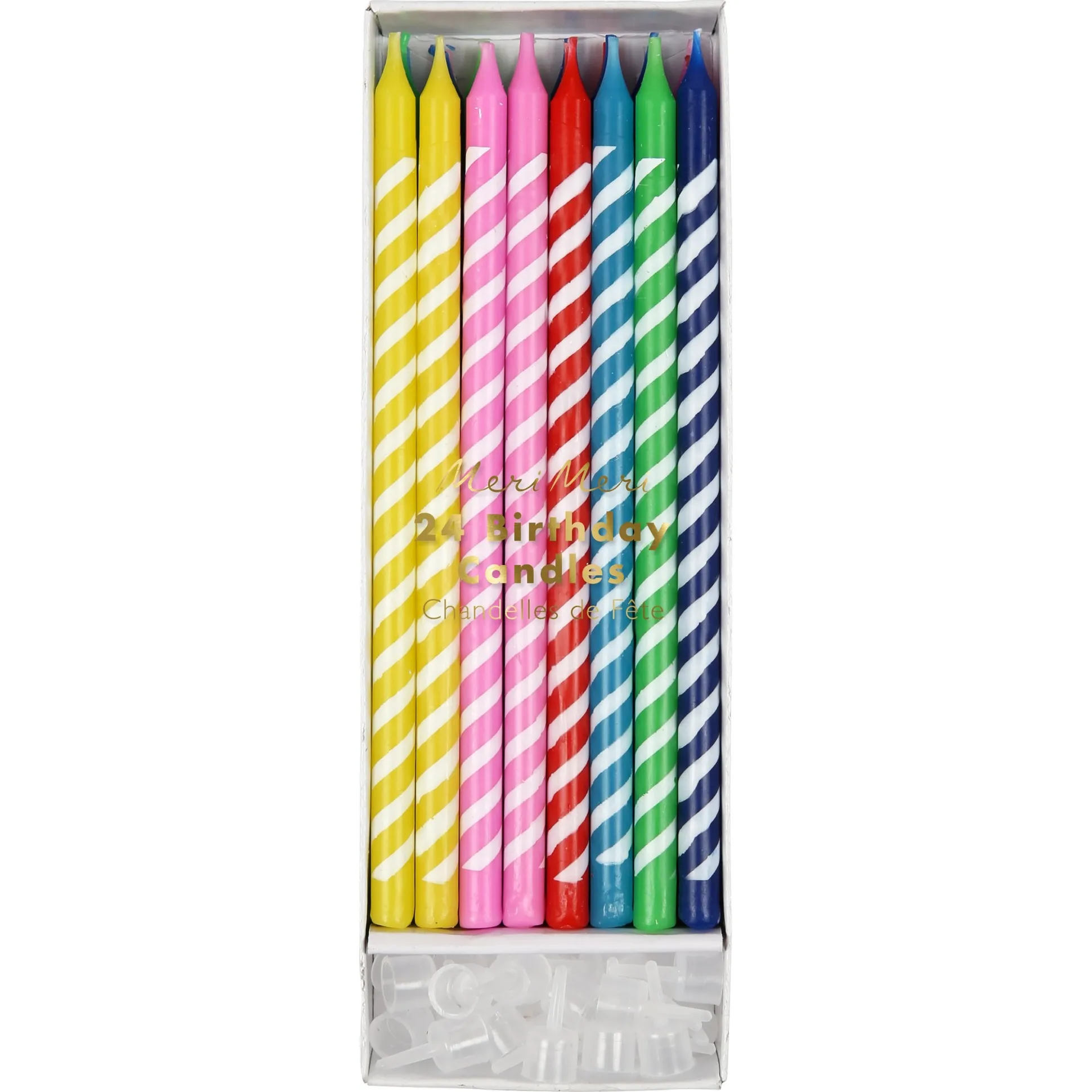Bright Party Candles, Pack of 24