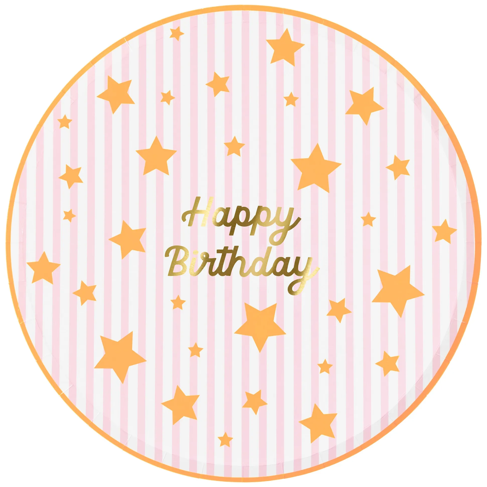 Bright Star Happy Birthday Dinner Plates (x 8)
