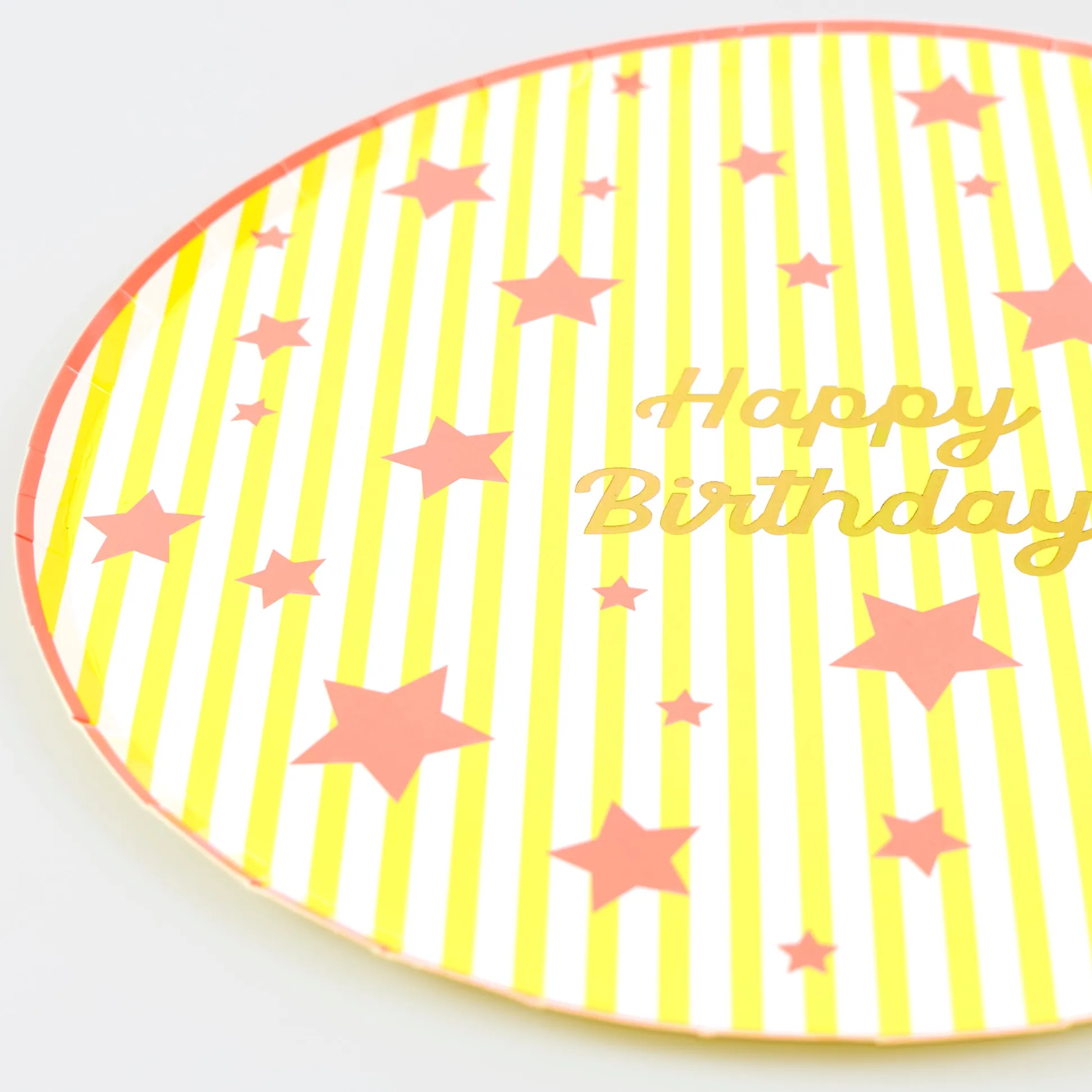 Bright Star Happy Birthday Dinner Plates (x 8)