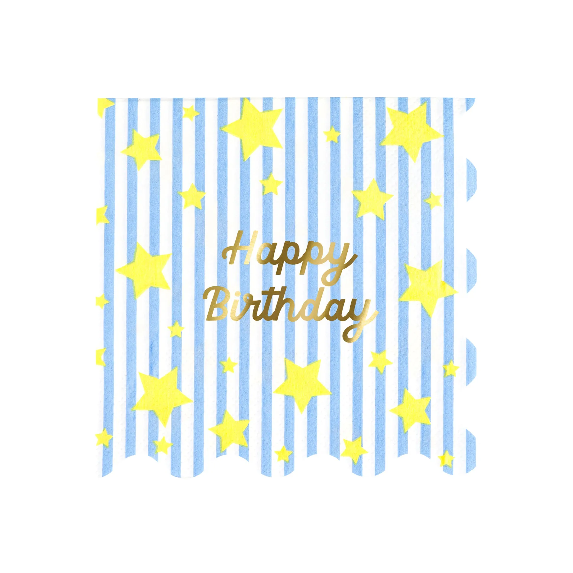 Bright Star Happy Birthday Large Napkins (x 16)