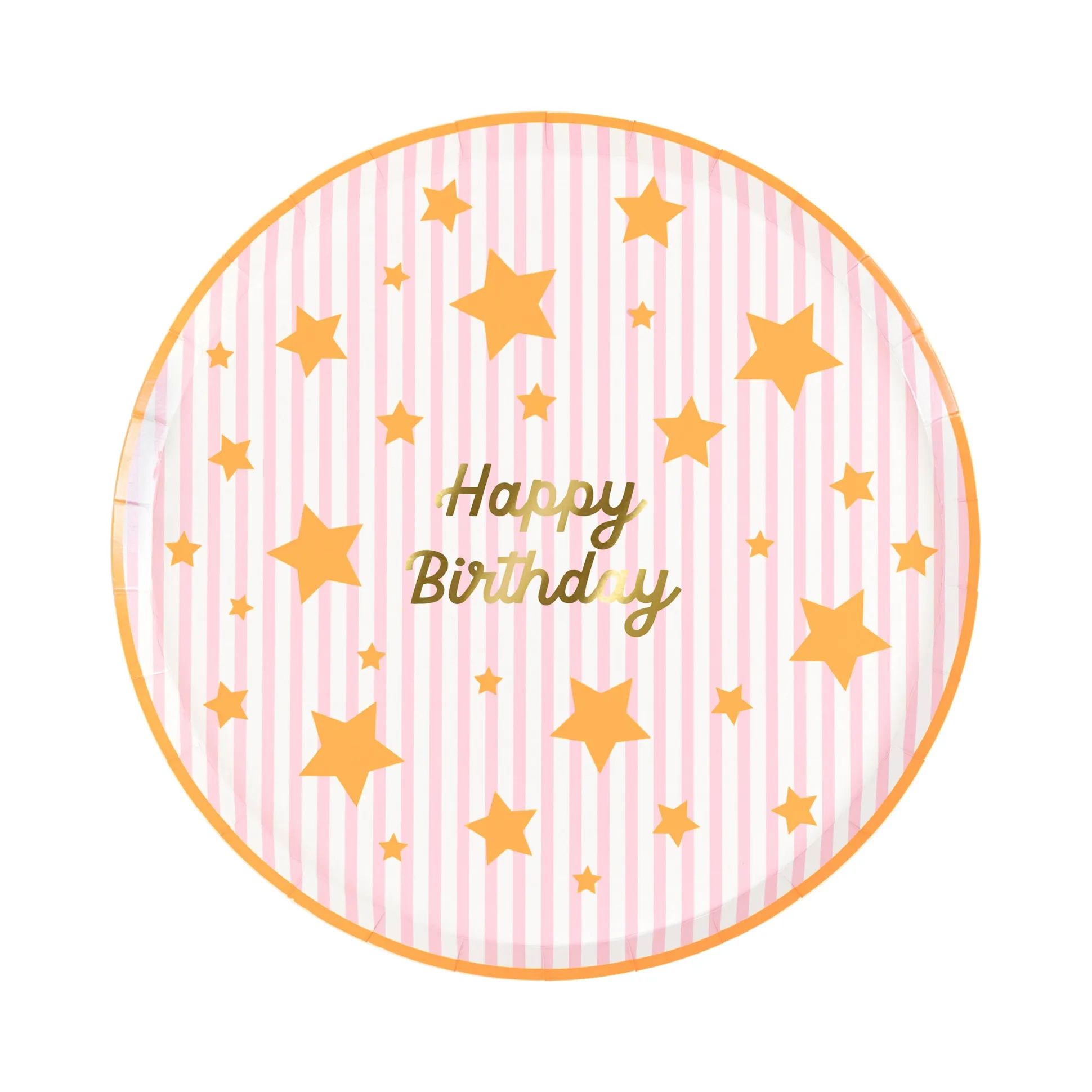 Bright Star Happy Birthday Side Plates (x 8)