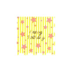 Bright Star Happy Birthday Small Napkins (x 16)