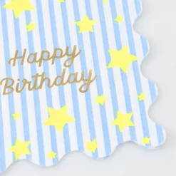 Bright Star Happy Birthday Small Napkins (x 16)