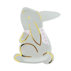 Bunnies In The Garden Large "Bunny" Plates, Pack of 8