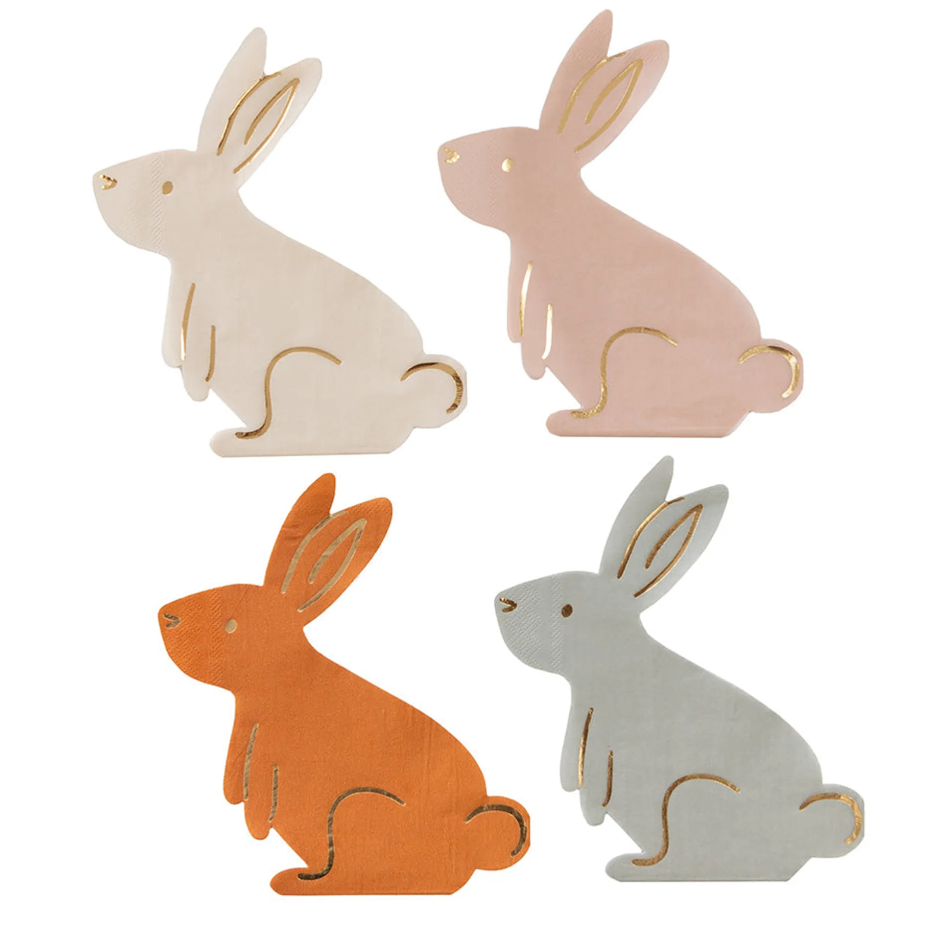 Bunnies In The Garden Large "Bunny" Napkins, Pack of 16