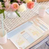 Bunnies In The Garden Large "Garden Shed" Plates, Pack of 8