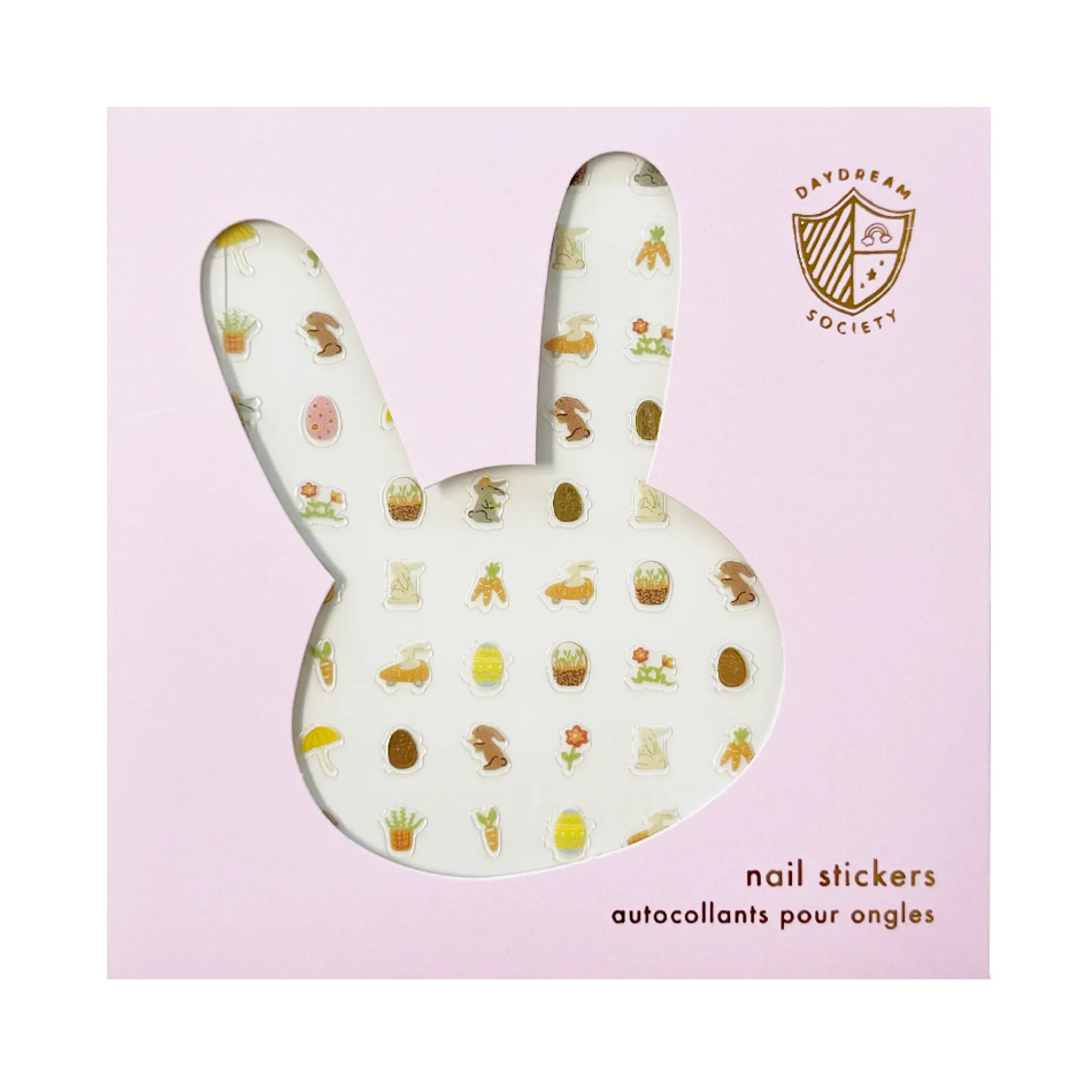 Bunnies In The Garden Nail Stickers, Pack of 100