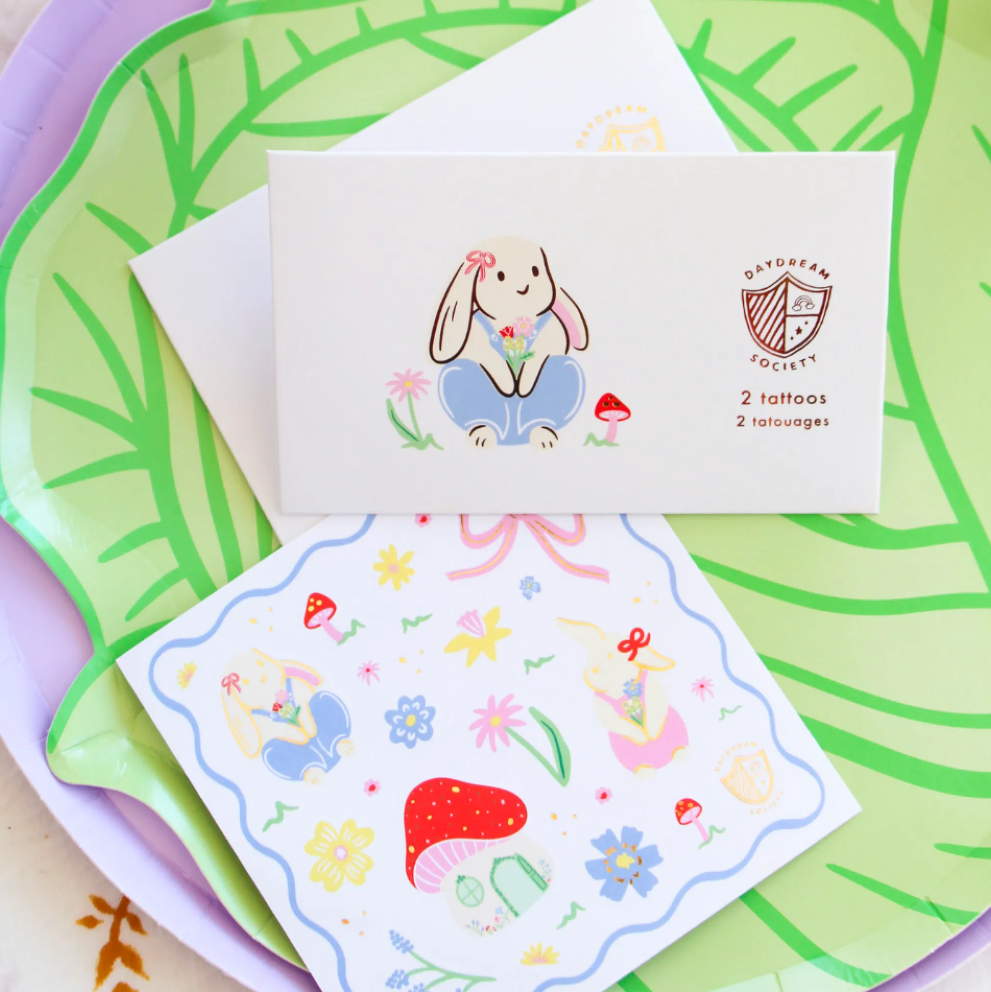 Bunnies In The Garden Overalls Bunny Sticker Set, Pack of 4