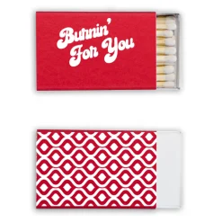 Burnin' For You Custom Matches, White Foil