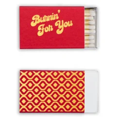 Burnin' For You Custom Matches, Gold Foil