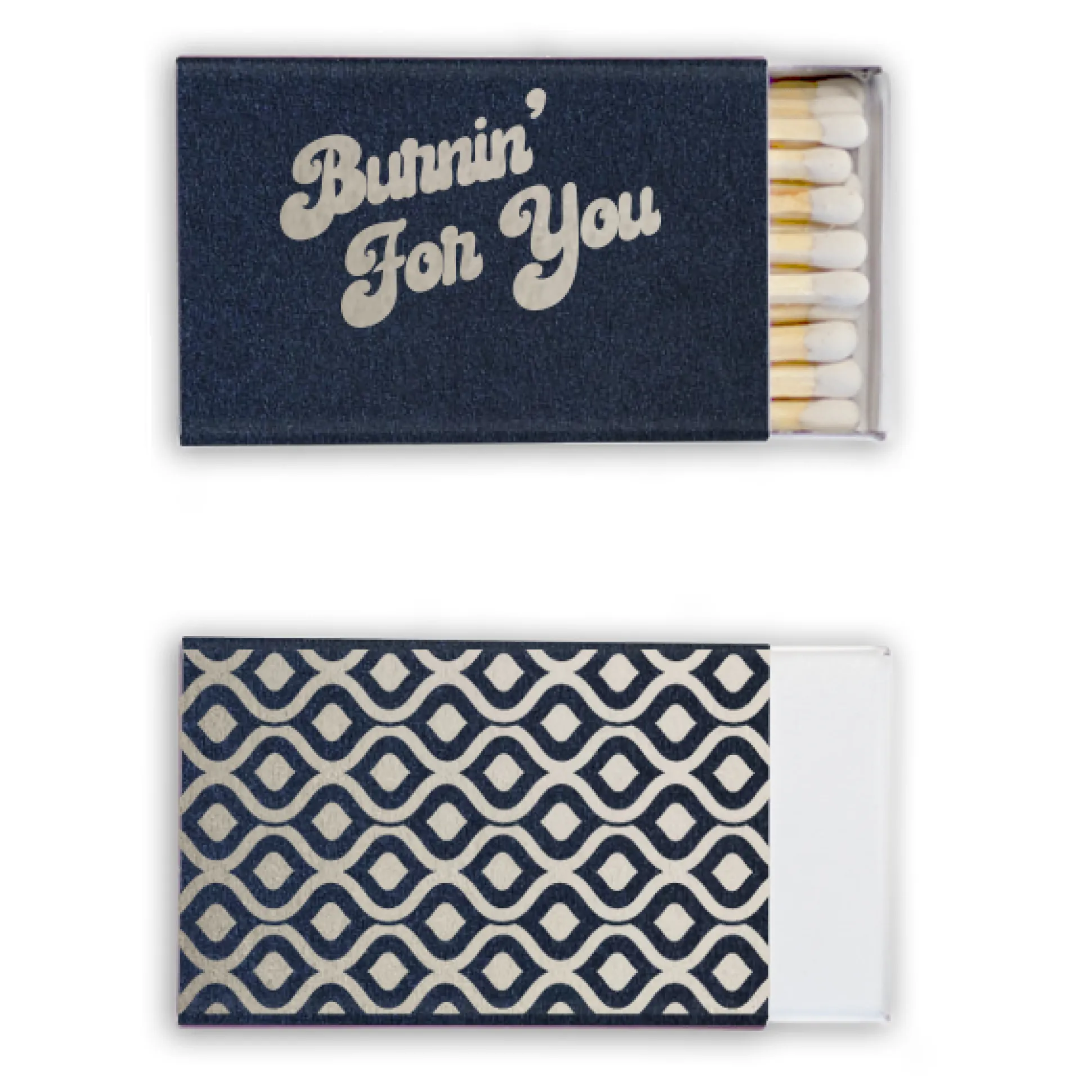 Burnin' For You Custom Matches, Silver Foil