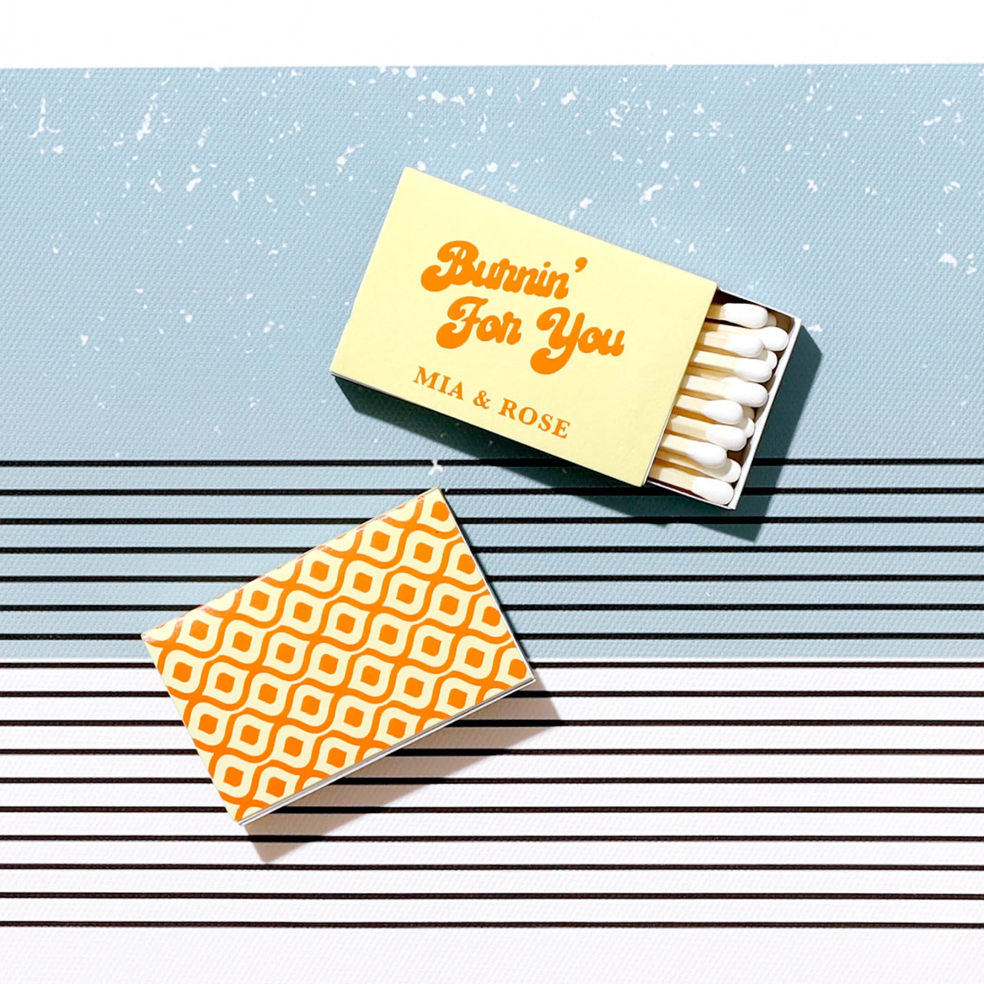 Burnin' For You Custom Matches, Silver Foil
