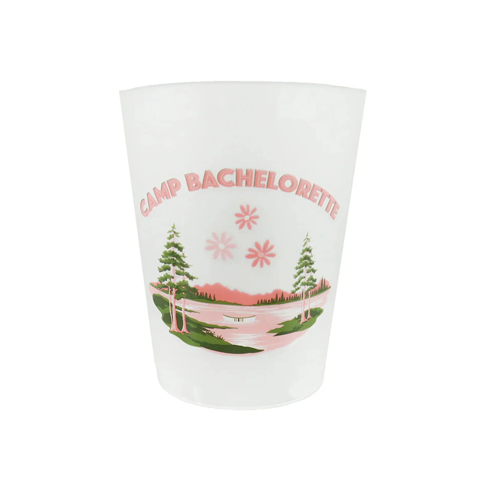 Camp Bachelorette Postcard Flex Cups, Pack of 12