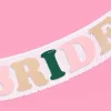 Camp Bride Banner - White String & Felt Banner
