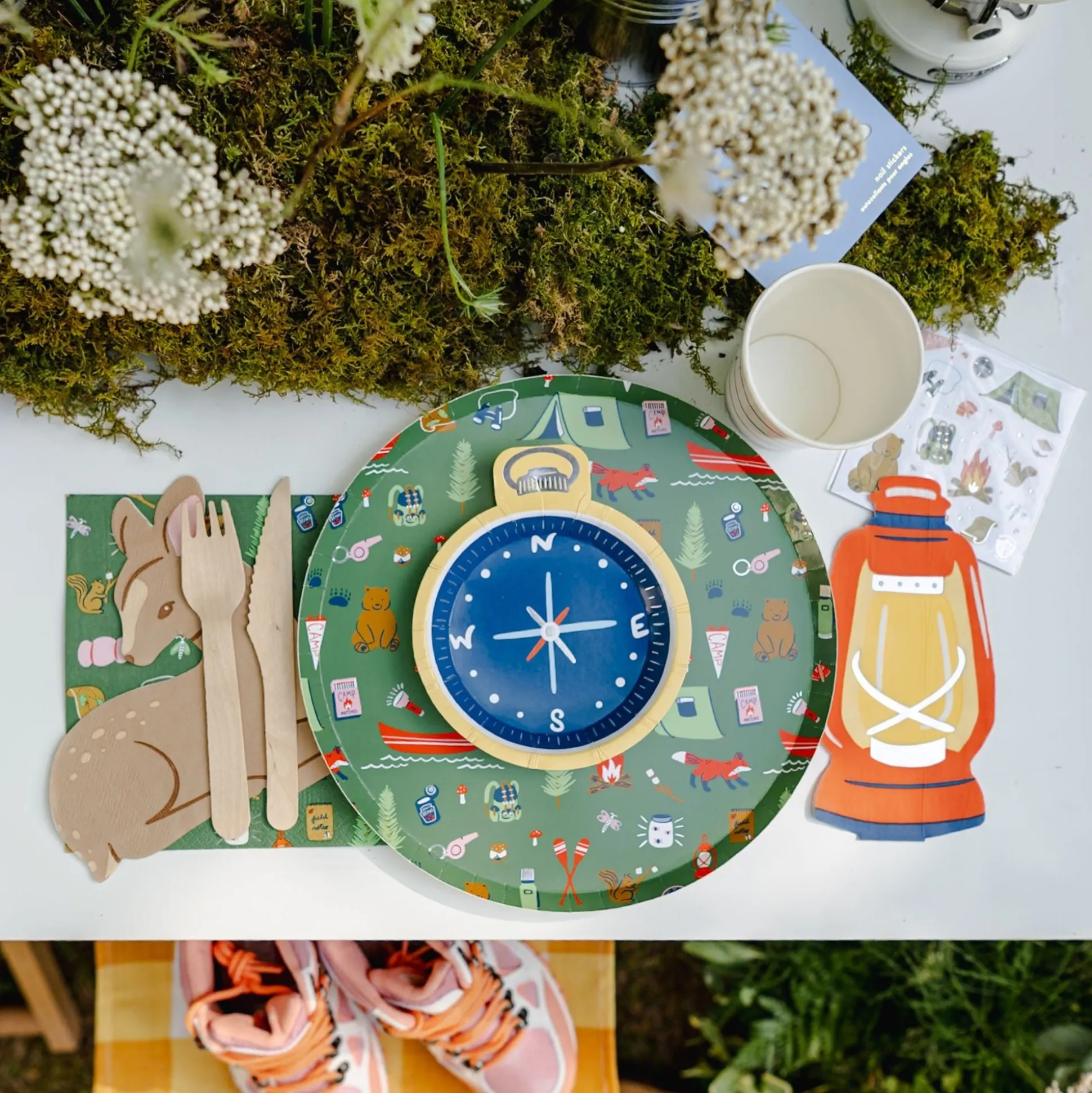 Camp Explorer Compass Small Plates