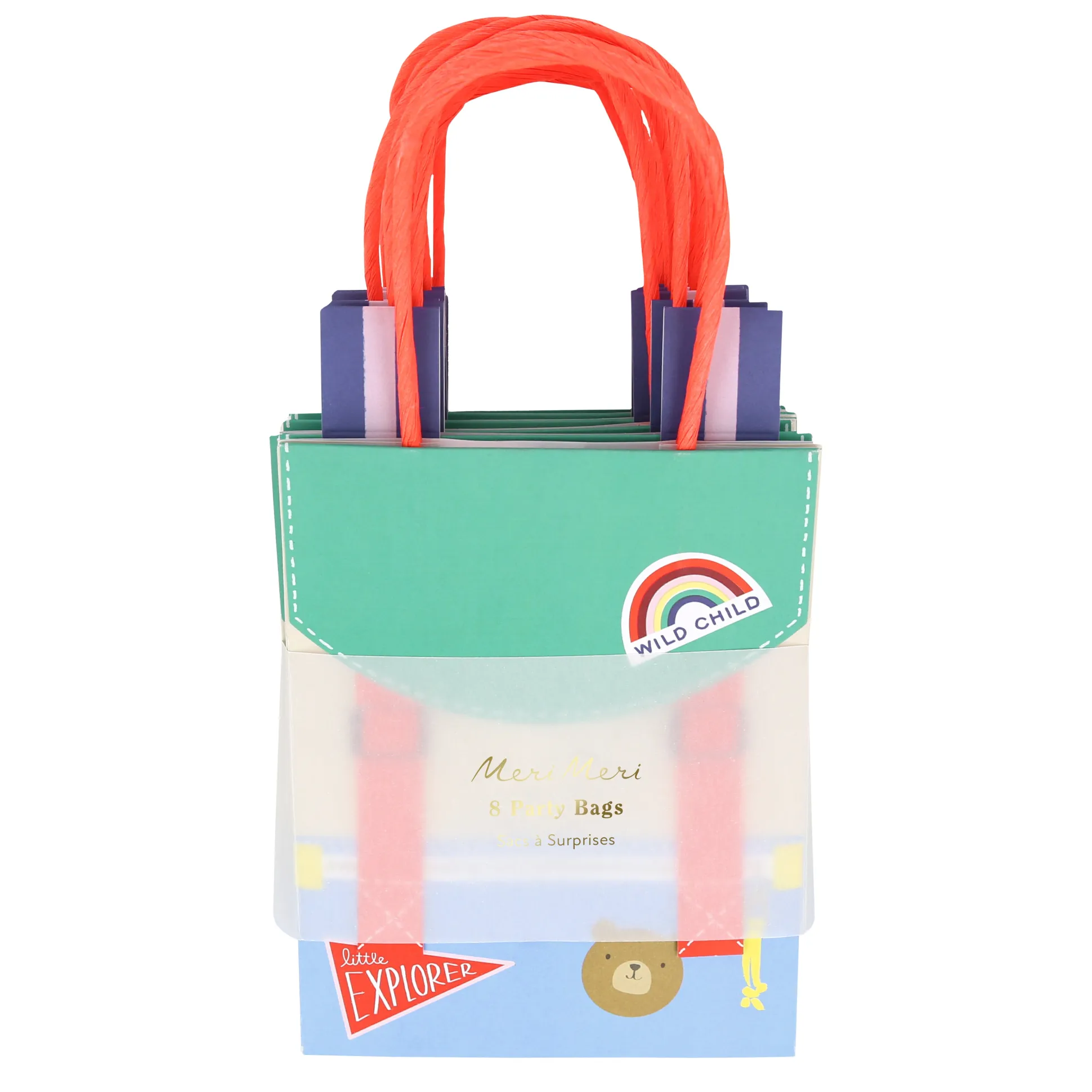 Camping Adventure Backpack Party Bags, Set of 8