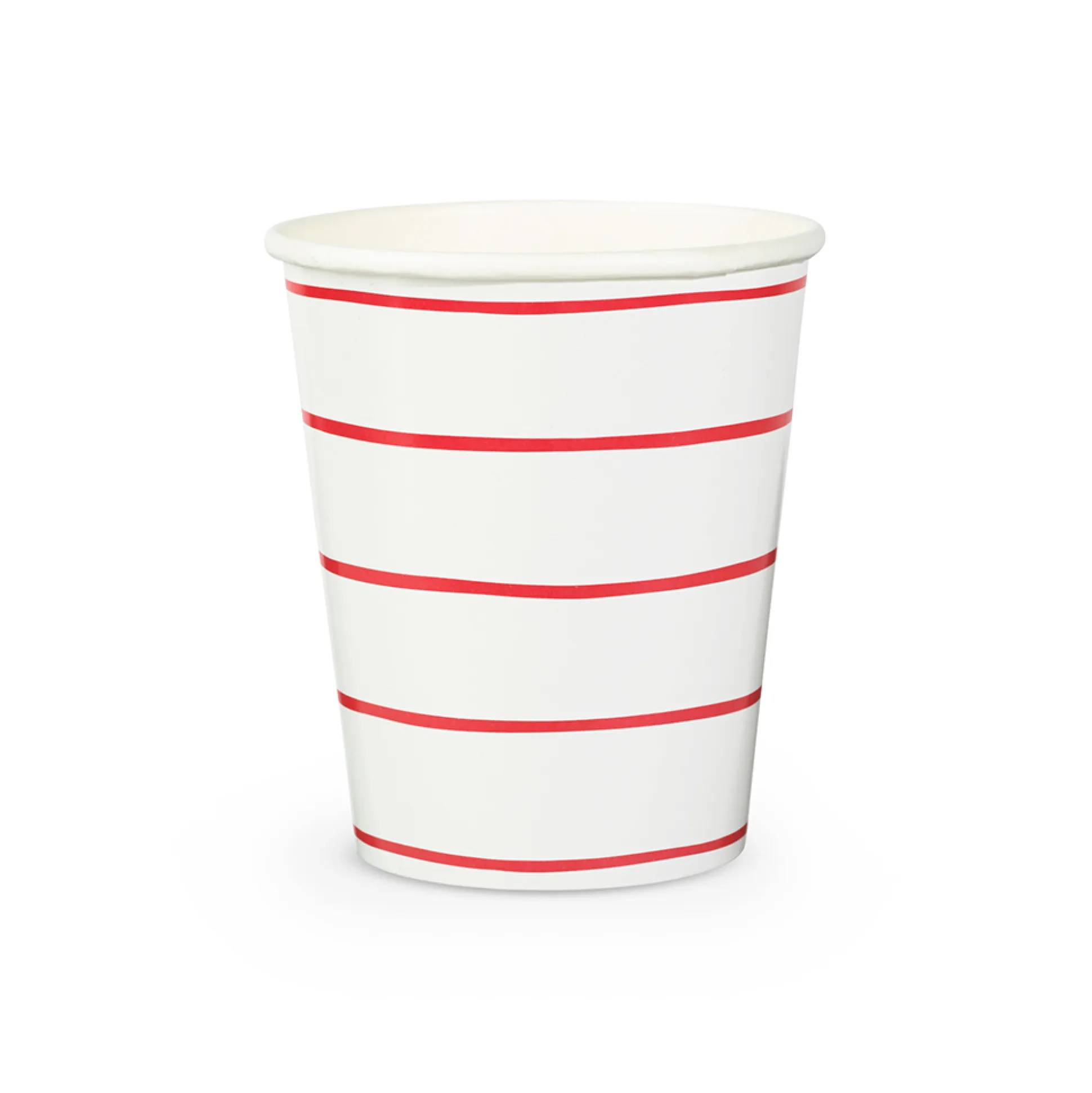 Candy Apple Frenchie Striped 9 oz Cups, Pack of 8