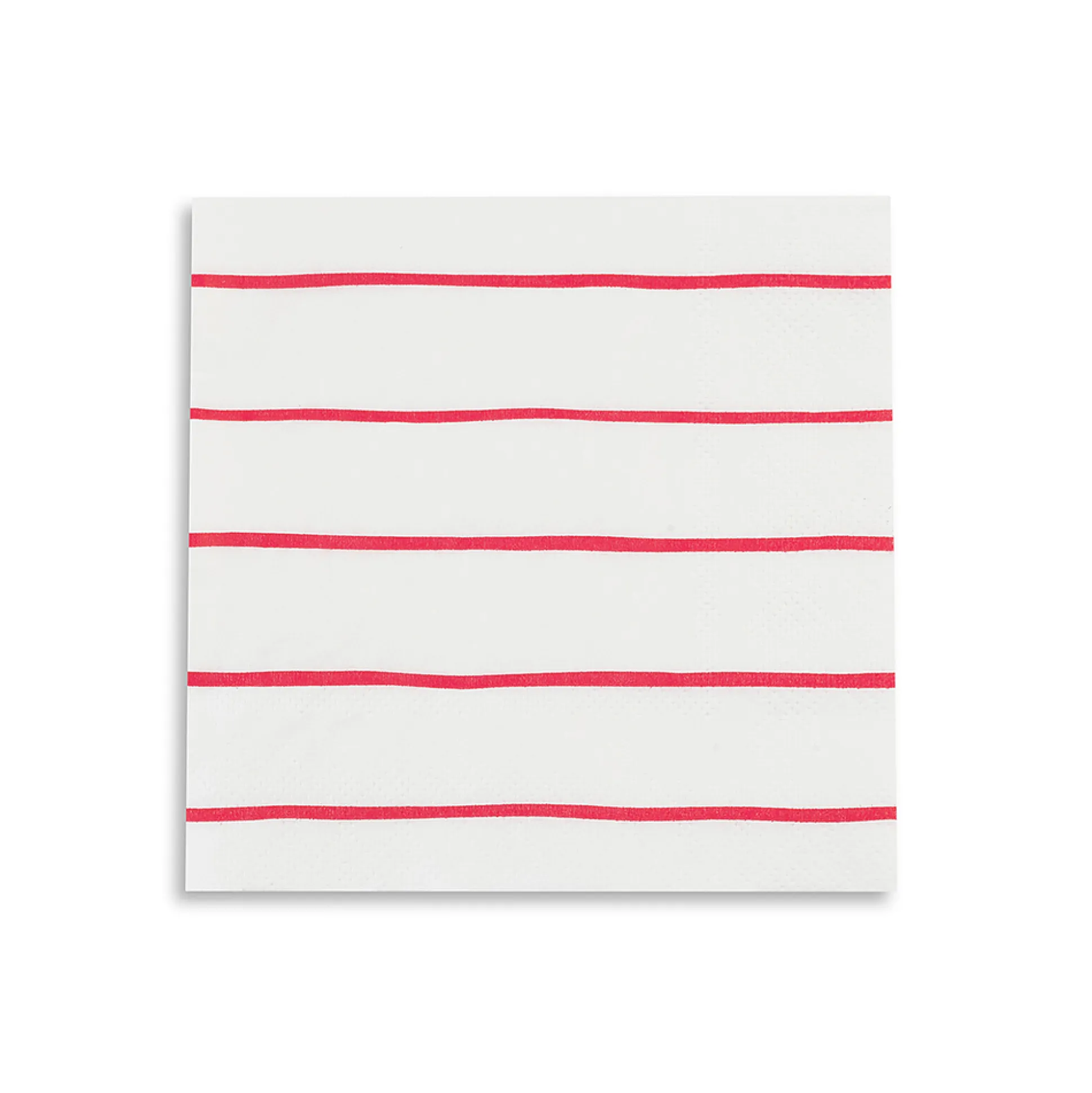 Candy Apple Frenchie Striped Petite Napkins, Pack of 16