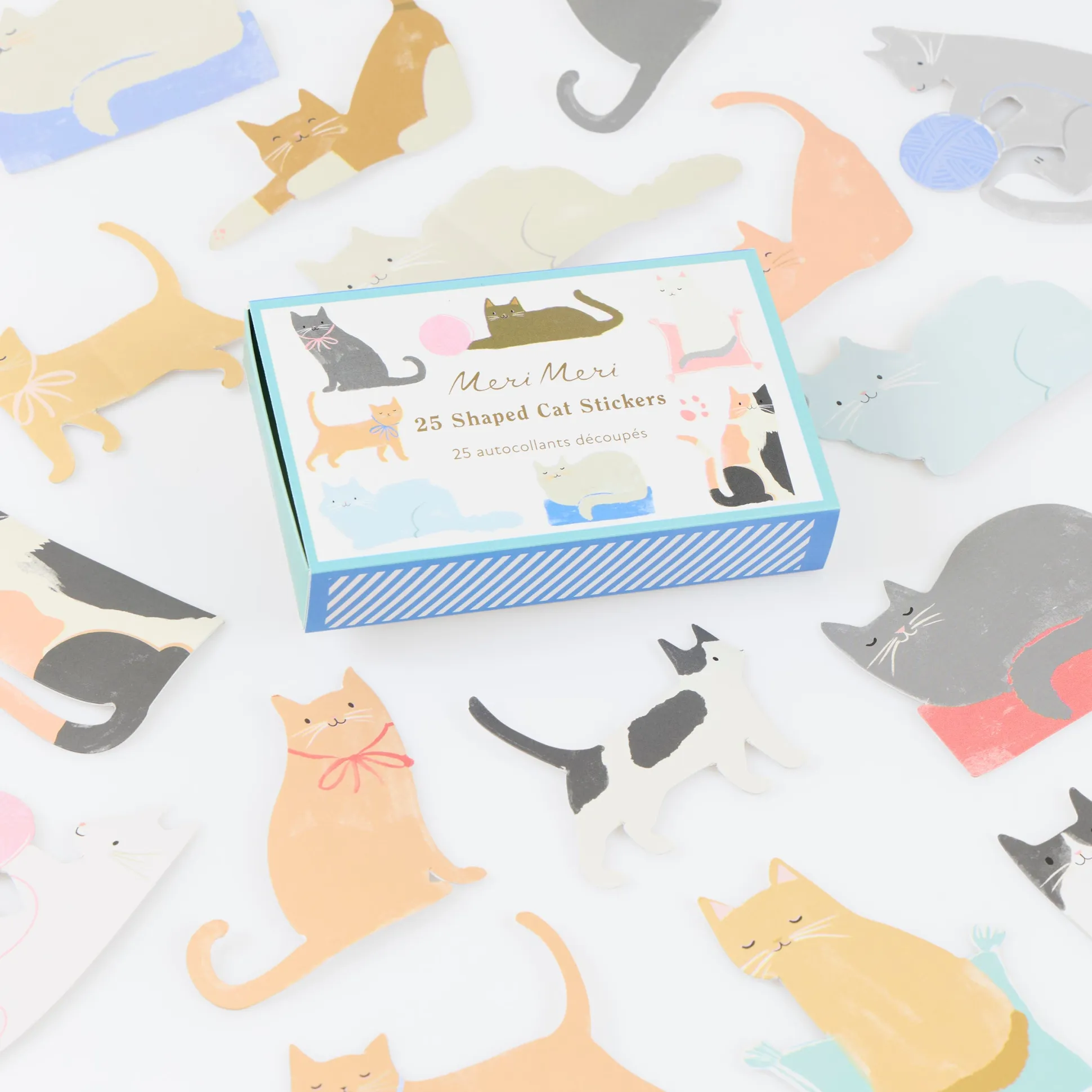 Cat Shaped Stickers (x 25 stickers)
