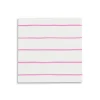 Cerise Frenchie Striped Petite Napkins, Pack of 16
