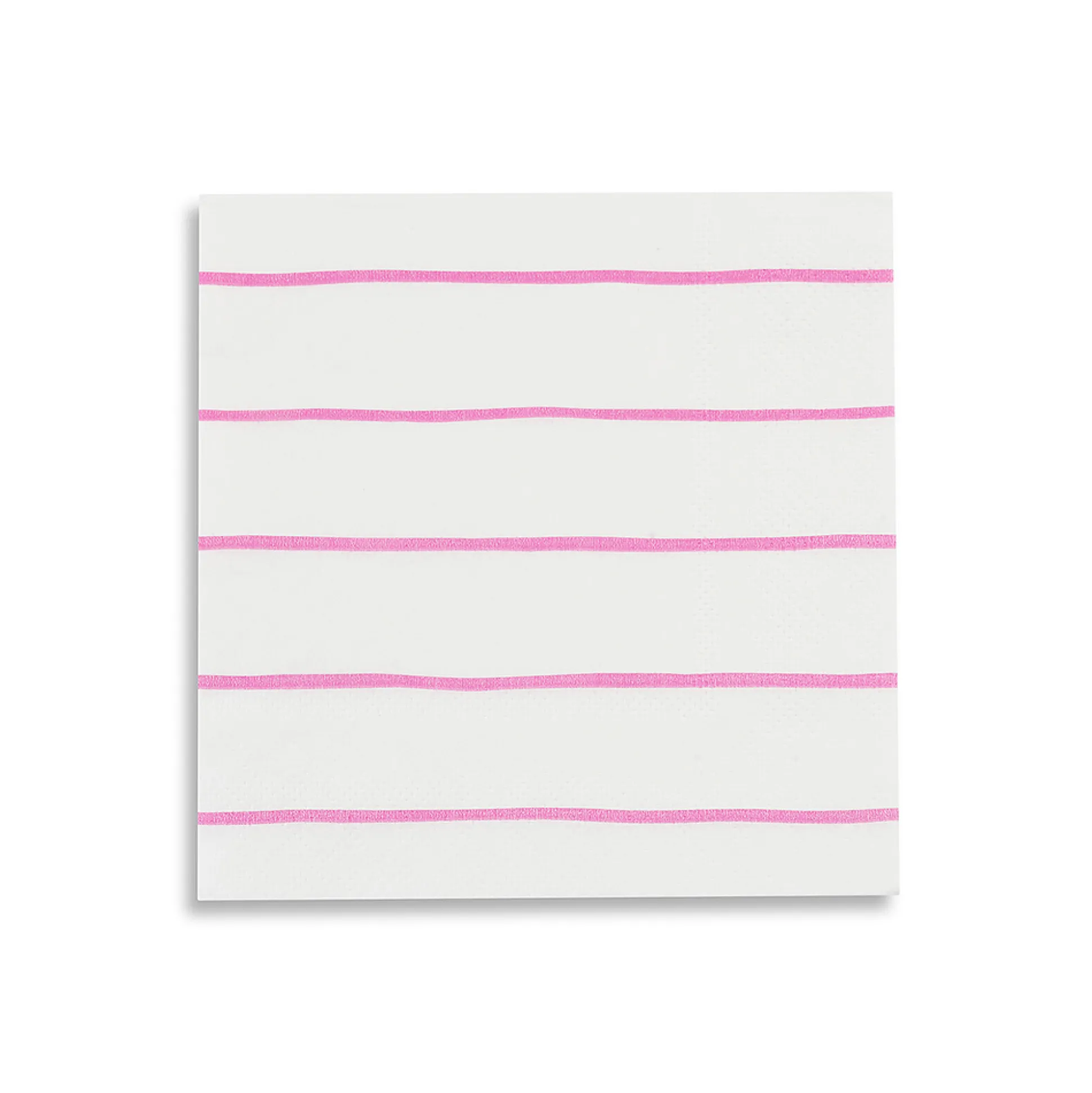 Cerise Frenchie Striped Petite Napkins, Pack of 16