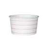 Cerise Frenchie Striped Treat Cups, Pack of 8