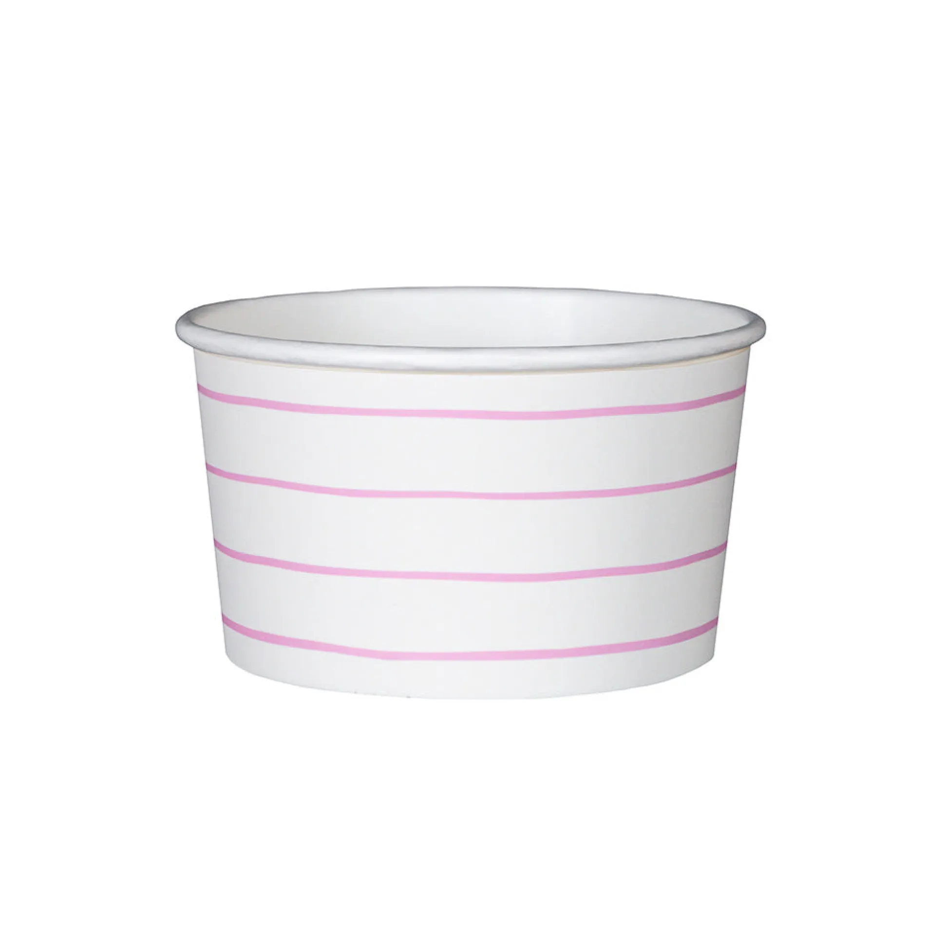 Cerise Frenchie Striped Treat Cups, Pack of 8