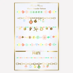 Charm Bracelet Temporary Tattoos (x 2 sheets)
