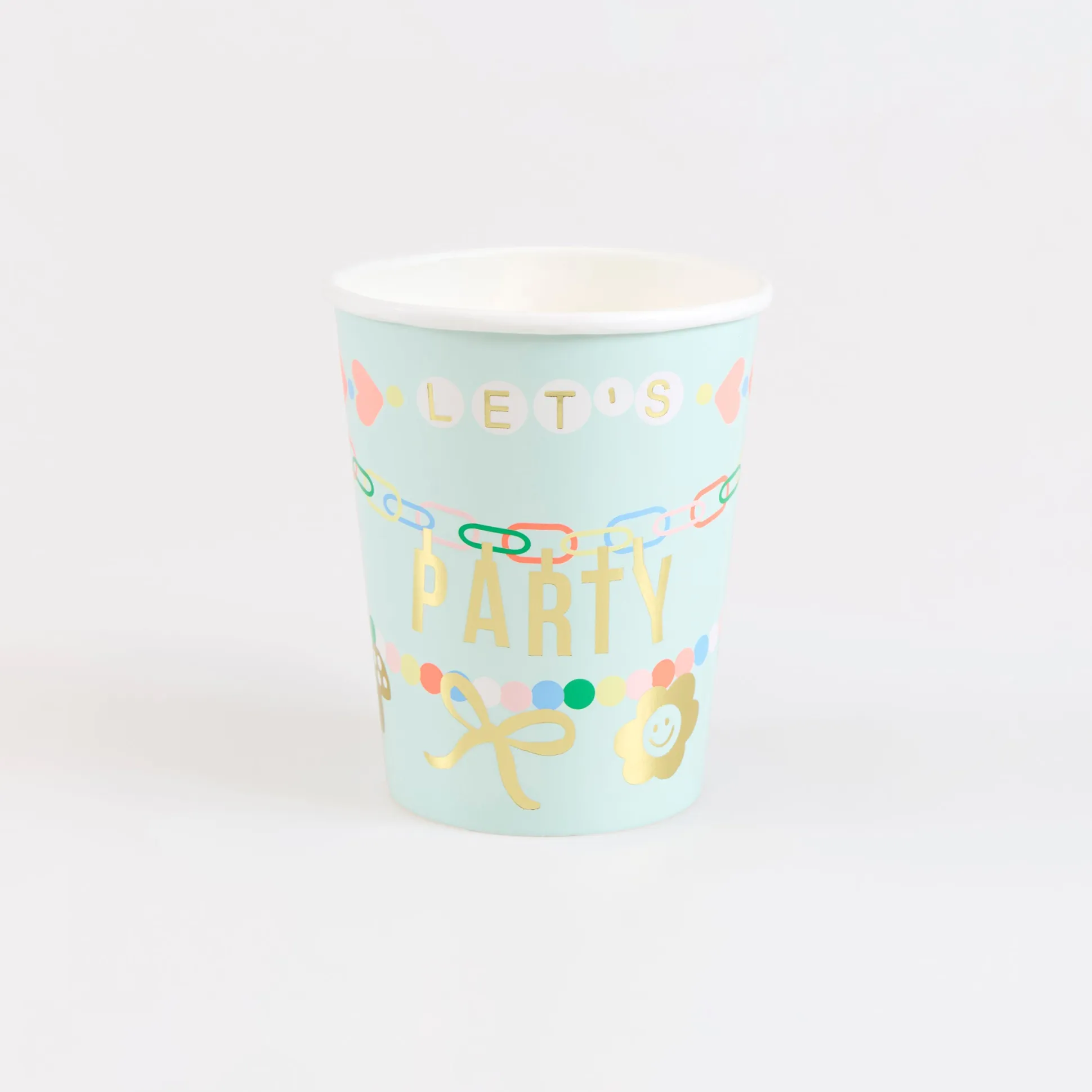 Charm Party Cups (x 8)
