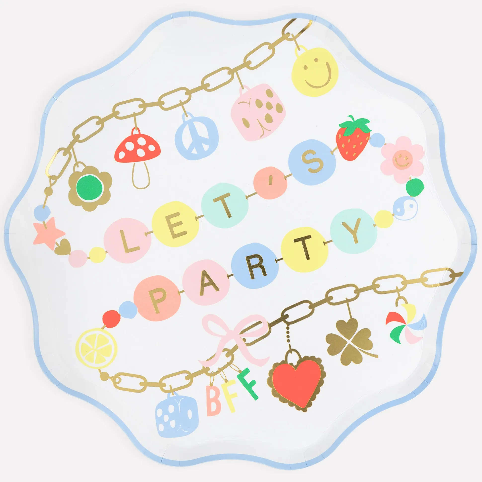 Charm Party Dinner Plates (x 8)