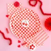 Check It! Cherry Crush Check Guest Napkins, Pack of 16