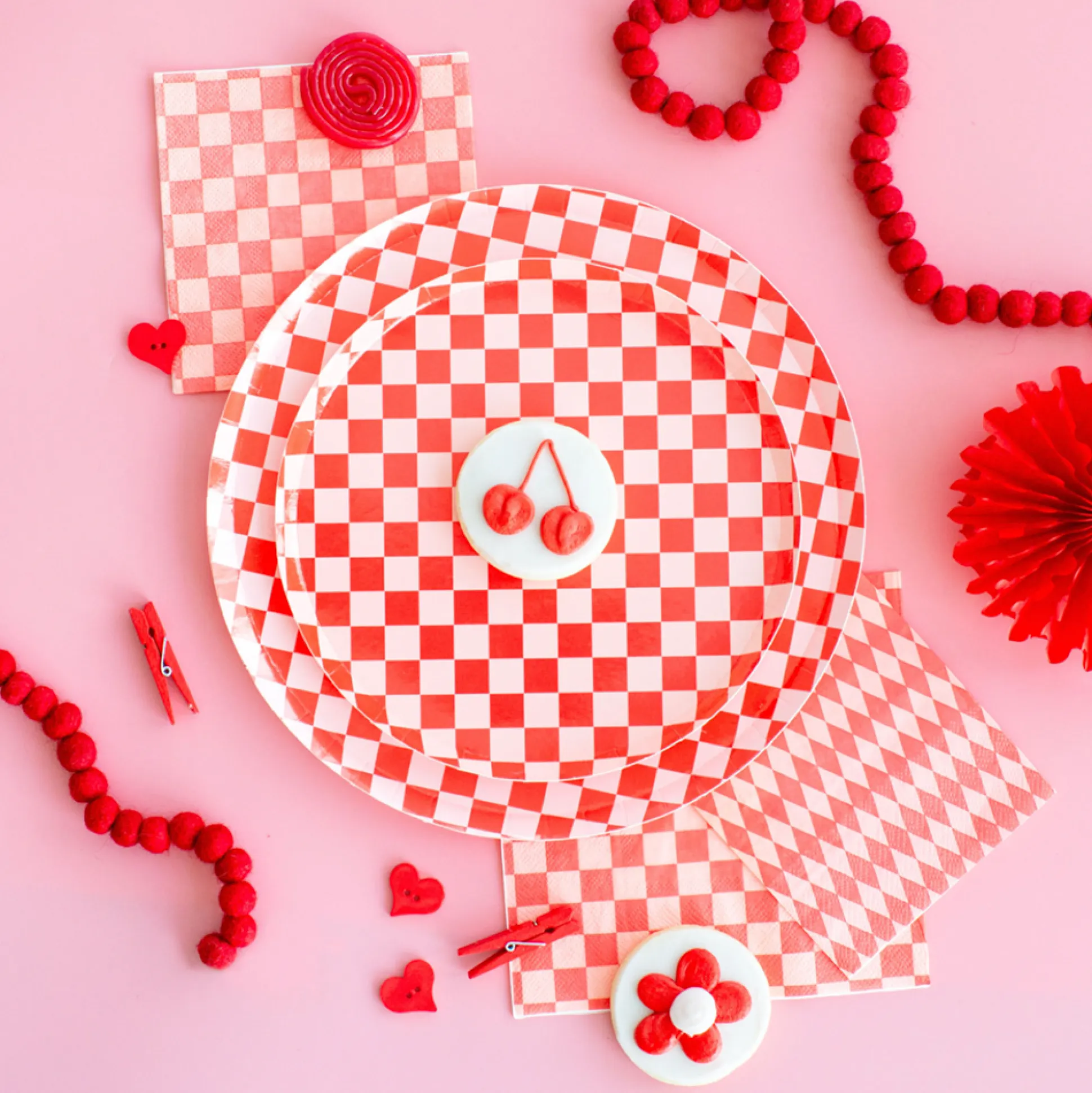 Check It! Cherry Crush Cocktail Napkins, Pack of 20