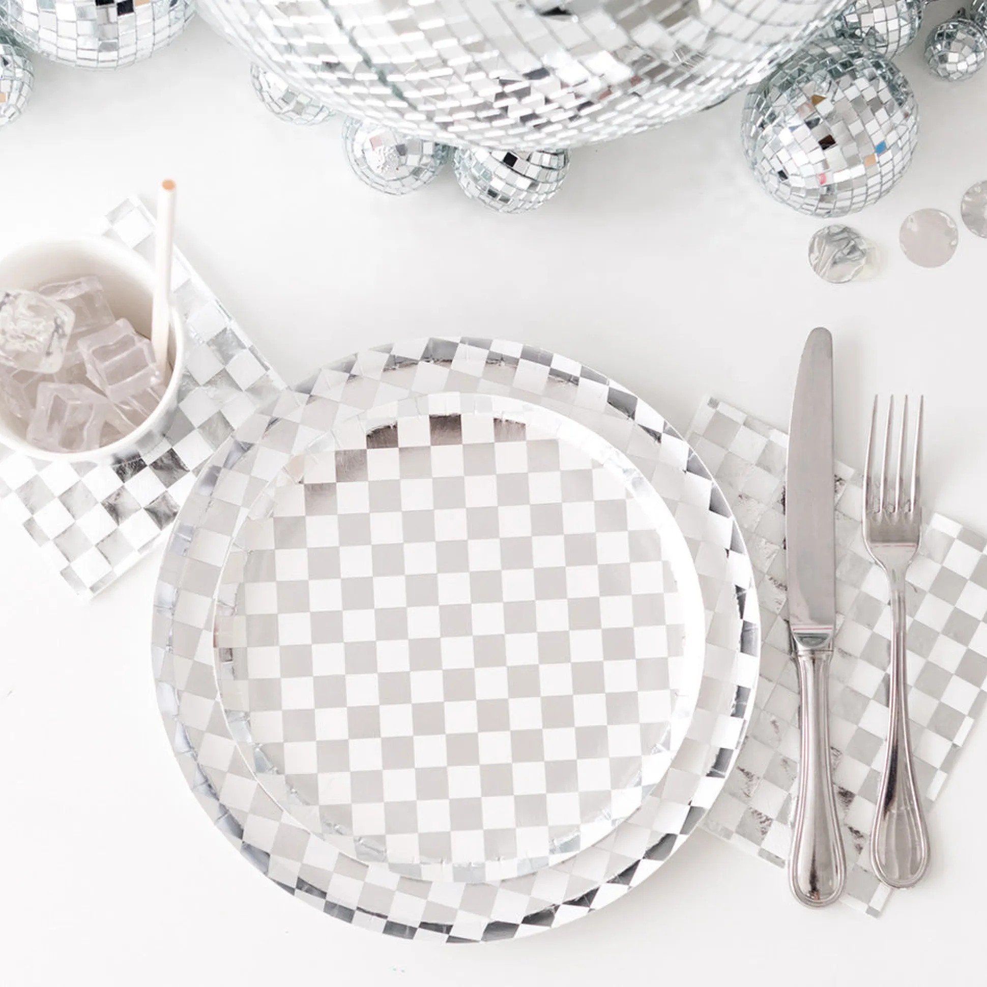 Check It! Dazzling Diamond Dessert Plates, Pack of 8