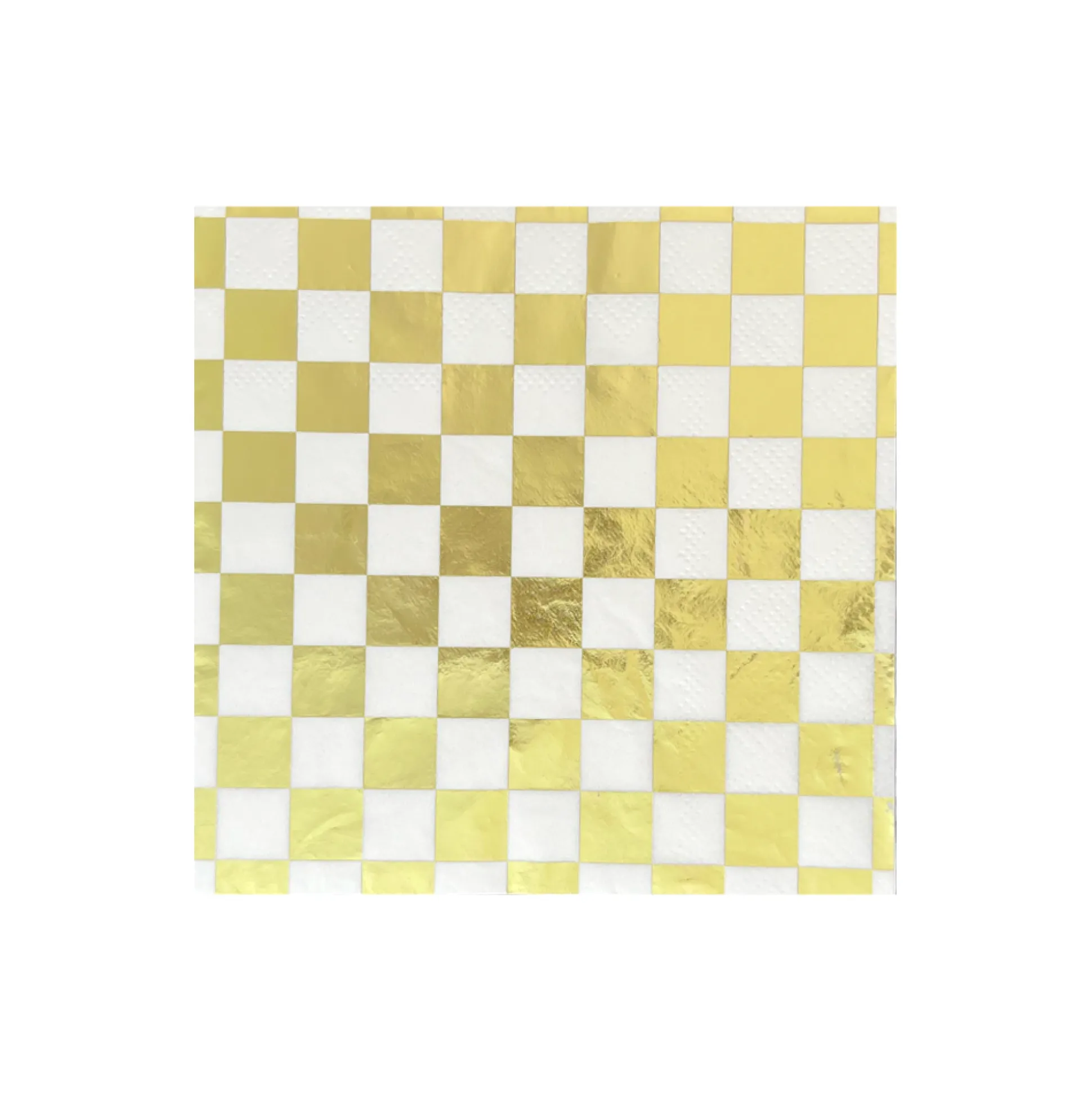 Check It! Gold Clash Cocktail Napkins, Pack of 20