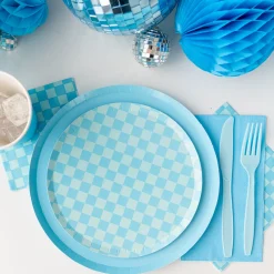 Check It! Out of the Blue Cocktail Napkins, Pack of 20