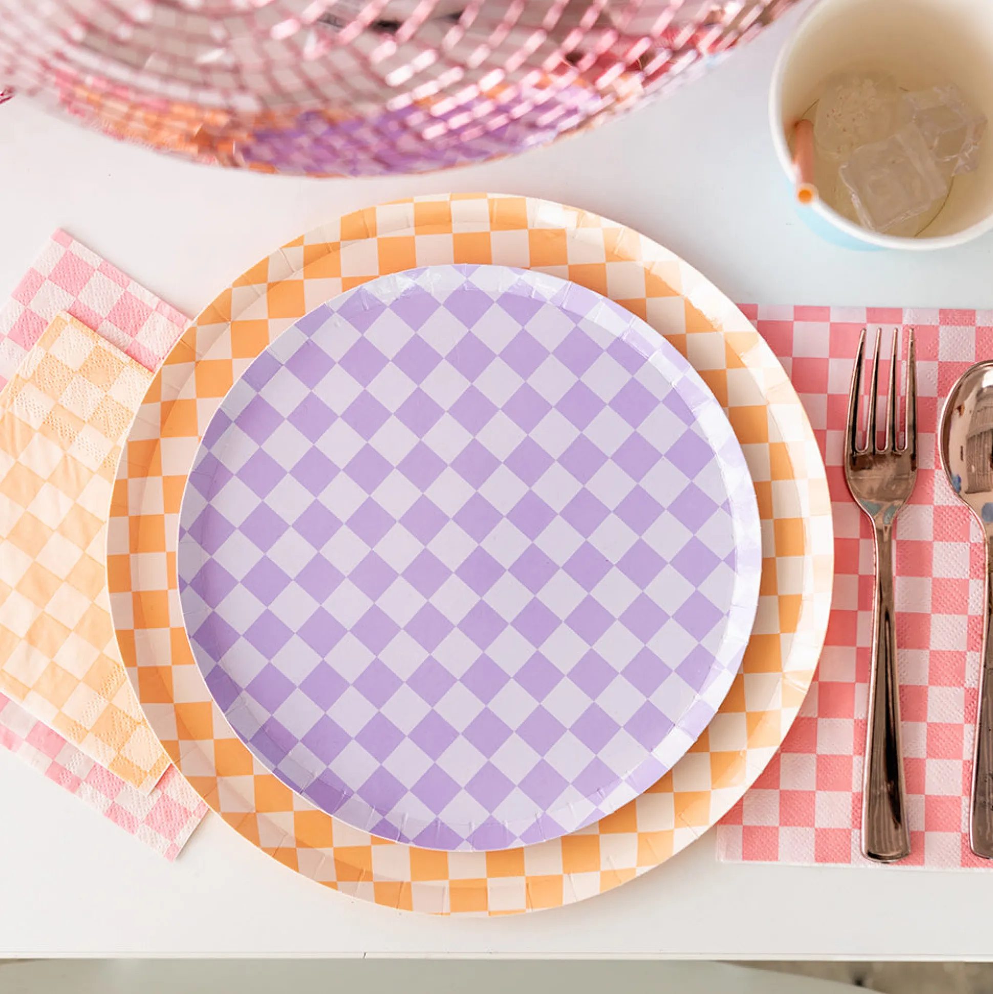 Check It! Peaches N' Cream Cocktail Napkins, Pack of 20