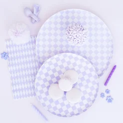 Check It! Purple Posse Cocktail Napkins, Pack of 20