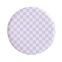 Check It! Purple Posse Dessert Plates, Pack of 8