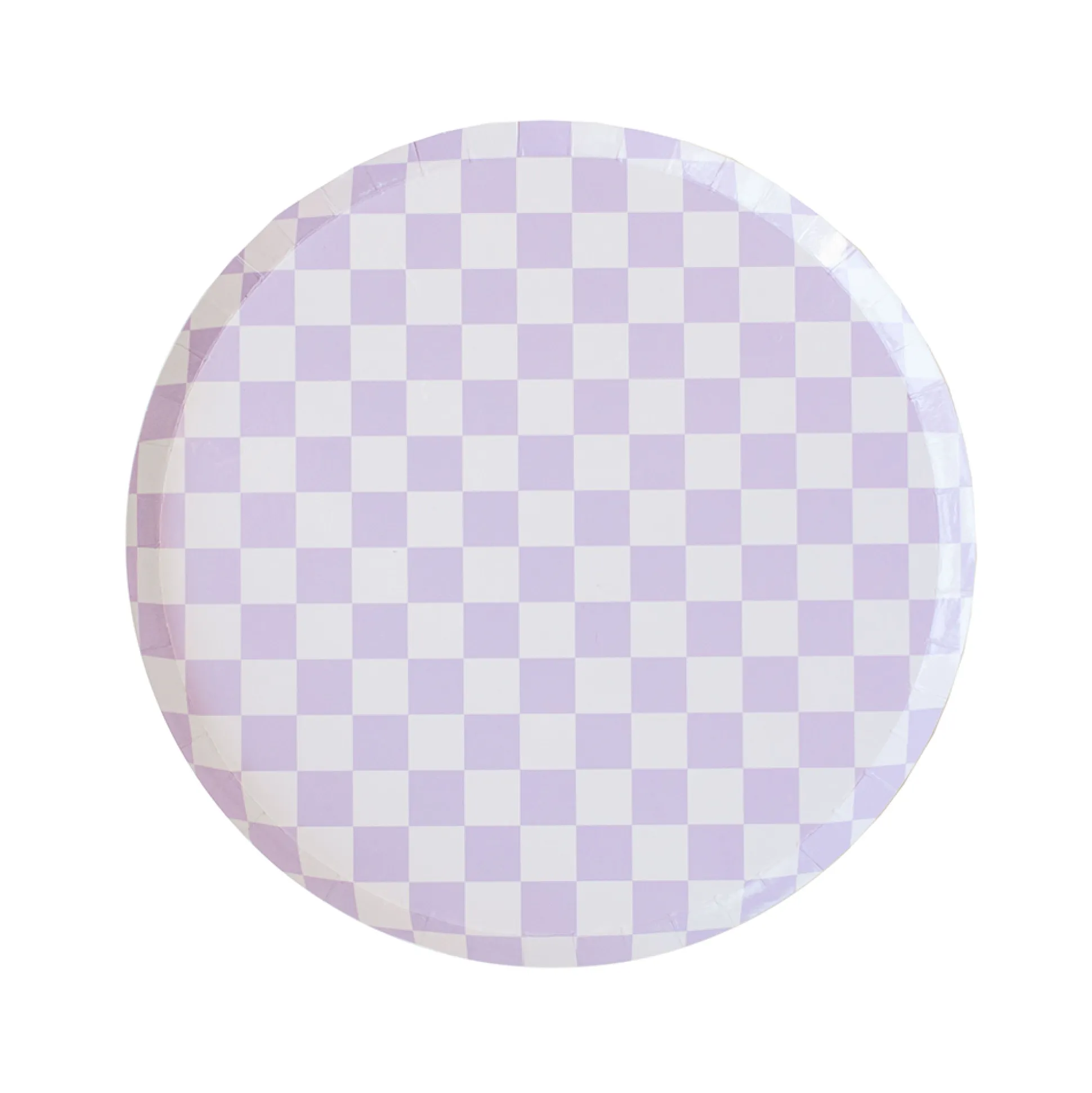 Check It! Purple Posse Dessert Plates, Pack of 8