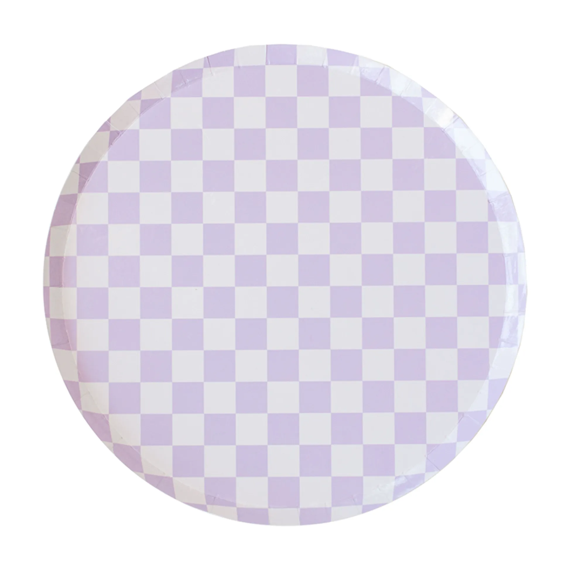 Check It! Purple Posse Dinner Plates, Pack of 8