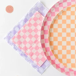 Check It! Purple Posse Large Napkins, Pack of 16